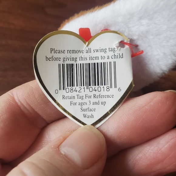 ✨️HOST PICK✨ Ears the Bunny 1995 Retired Collectable Ty Beanie Baby - Picture 9 of 10